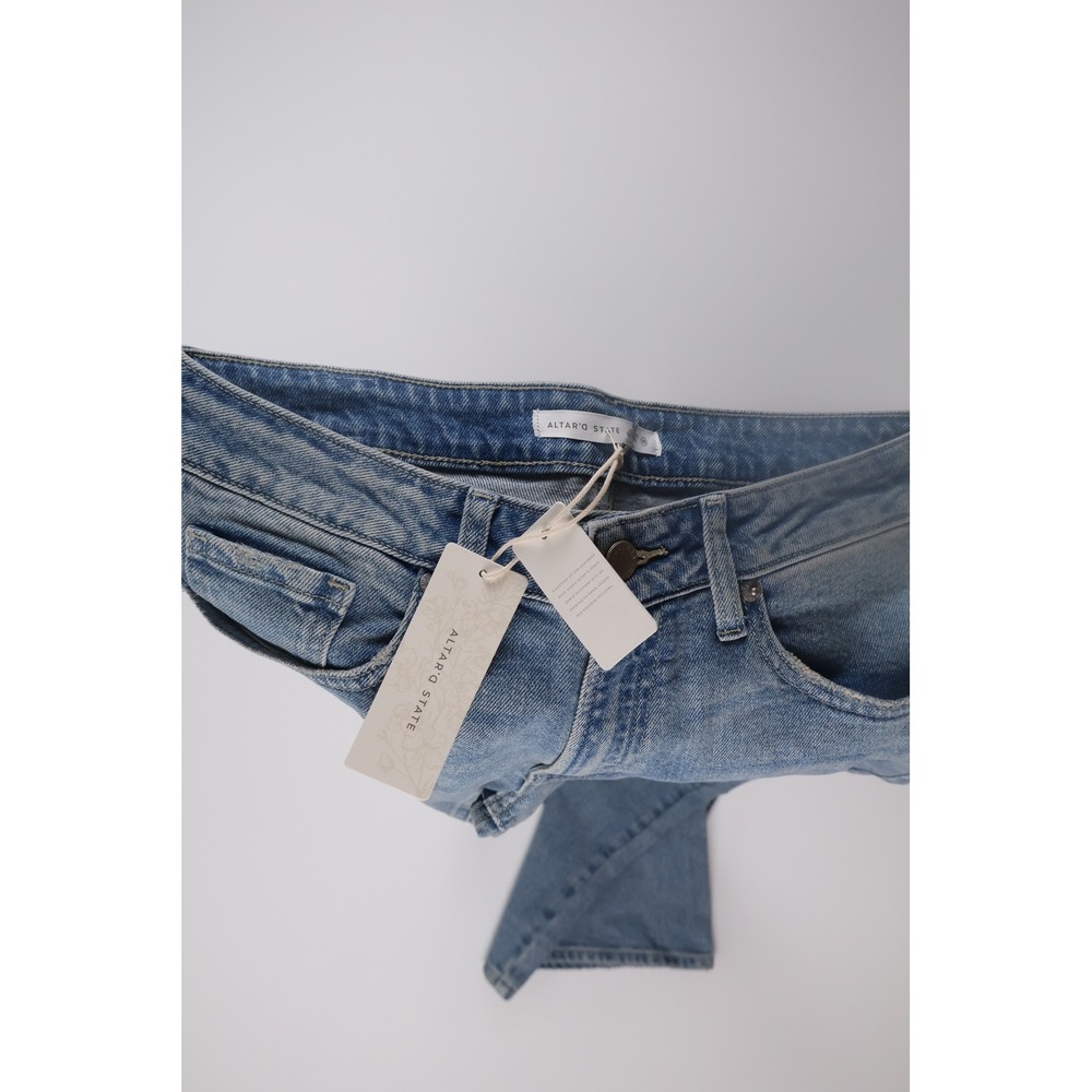 Altar'd State Jeans Wide Leg 10 Blue Denim Casual - Picture 7 of 8